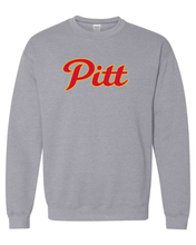 Load image into Gallery viewer, Grey Pittsburg State Pitt Logo Crewneck Sweatshirt - Sport Grey