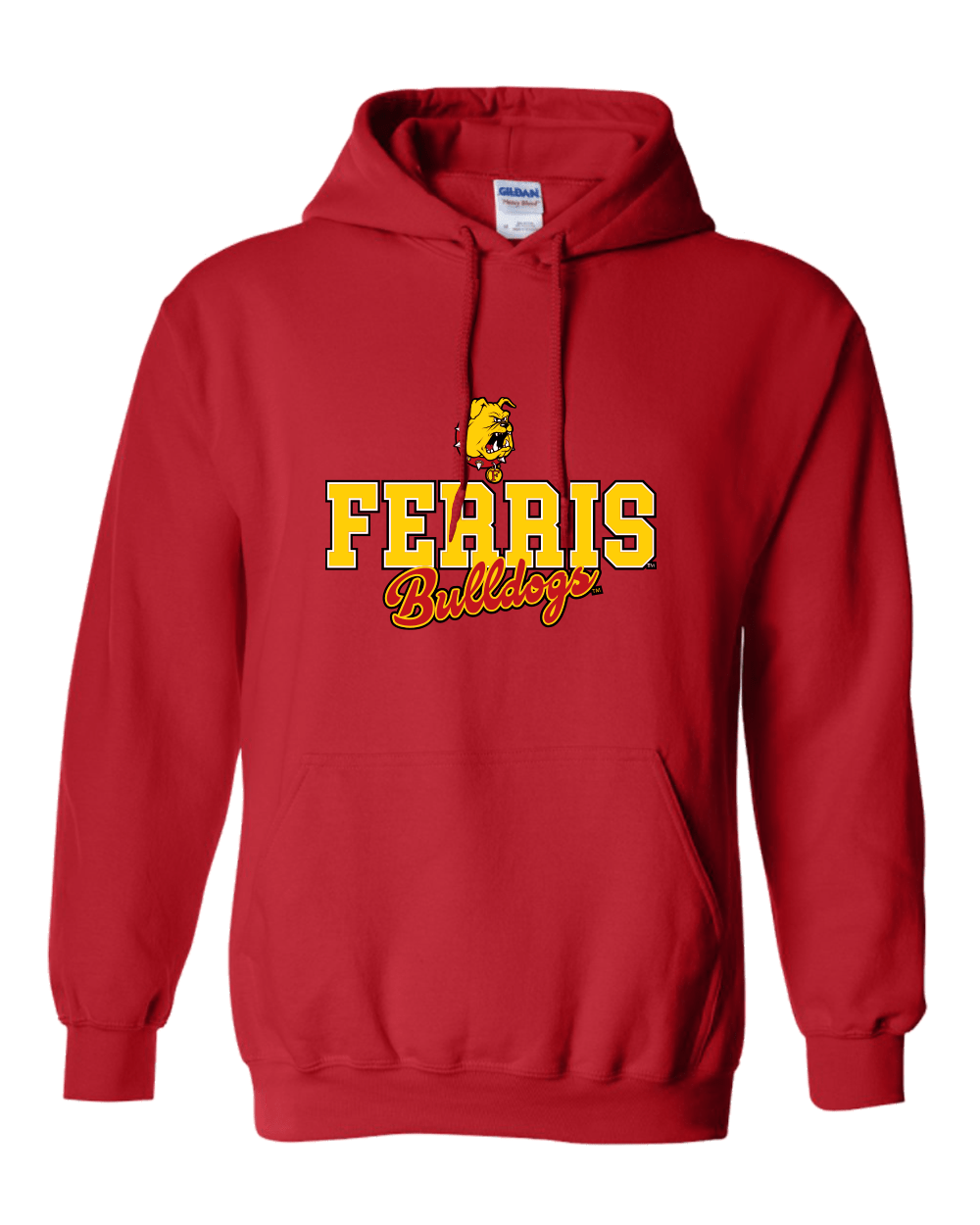 Ferris State Bulldogs Stacked Logo Hooded Sweatshirt