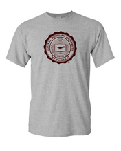 Load image into Gallery viewer, Central Michigan Circle Emblem T-Shirt | CMU Chippewas Pride Mens/Womens T-Shirt - Sport Grey