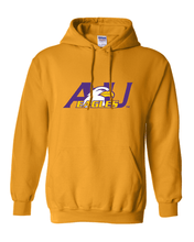 Load image into Gallery viewer, Ashland University AU Mascot Hooded Sweatshirt - Gold