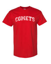 Load image into Gallery viewer, Olivet Comets White Ink T-Shirt - Red