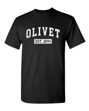 Load image into Gallery viewer, Olivet College Vintage Established 1844 T-Shirt - Black