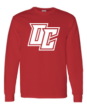 Load image into Gallery viewer, Olivet College White OC Long Sleeve - Red
