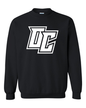 Load image into Gallery viewer, Olivet College White OC Crewneck Sweatshirt - Black