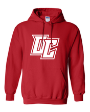 Load image into Gallery viewer, Premium Olivet College White OC Hooded Sweatshirt - Red