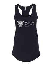 Load image into Gallery viewer, Ball State University Alumni One Color Tank Top - Black