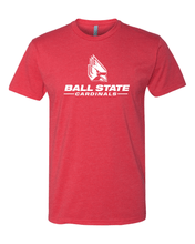 Load image into Gallery viewer, Ball State University with Logo One Color Exclusive Soft Shirt - Red