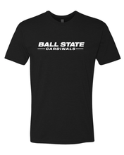 Load image into Gallery viewer, Ball State University Text Only One Color Exclusive Soft Shirt - Black