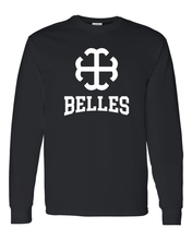Load image into Gallery viewer, Saint Mary's College Belles 1 Color Logo Long Sleeve - Black