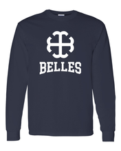 Load image into Gallery viewer, Saint Mary's College Belles 1 Color Logo Long Sleeve - Navy
