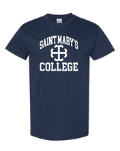 Load image into Gallery viewer, Saint Mary's College White Logo T-Shirt - Navy