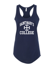 Load image into Gallery viewer, Saint Mary's College White Logo Ladies Tank Top - Midnight Navy