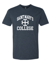 Load image into Gallery viewer, Saint Mary's College White Logo T-Shirt - Midnight Navy