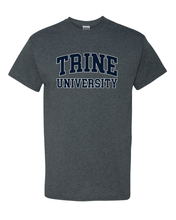 Load image into Gallery viewer, Trine University Two Color Text T-Shirt - Dark Heather