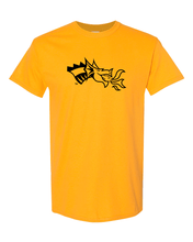 Load image into Gallery viewer, Drexel University Dragon Head 1 Color T-Shirt - Gold