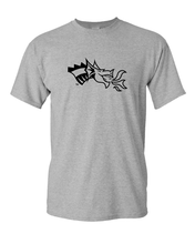 Load image into Gallery viewer, Drexel University Dragon Head 1 Color T-Shirt - Sport Grey