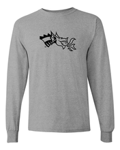 Load image into Gallery viewer, Drexel University Dragon Head 1 Color Long Sleeve - Sport Grey