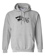 Load image into Gallery viewer, Drexel University Dragon Head 1 Color Hooded Sweatshirt - Sport Grey