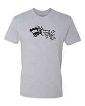 Load image into Gallery viewer, Drexel University Dragon Head 1 Color T-Shirt - Heather Gray