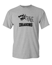 Load image into Gallery viewer, Drexel University Dragon Head Dragons T-Shirt - Sport Grey