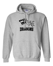 Load image into Gallery viewer, Drexel University Dragon Head Dragons Hooded Sweatshirt - Sport Grey