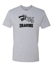 Load image into Gallery viewer, Drexel University Dragon Head Dragons T-Shirt - Heather Gray