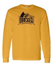 Load image into Gallery viewer, Drexel University Full Logo 1 Color Long Sleeve - Gold