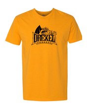 Load image into Gallery viewer, Drexel University Full Logo 1 Color T-Shirt - Gold
