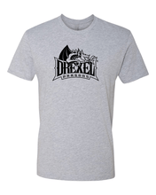 Load image into Gallery viewer, Drexel University Full Logo 1 Color T-Shirt - Heather Gray