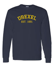 Load image into Gallery viewer, Drexel University Drexel Vintage 1891 Long Sleeve - Navy