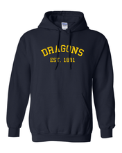 Load image into Gallery viewer, Drexel University Dragons Vintage 1891 Hooded Sweatshirt - Navy