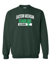 Load image into Gallery viewer, Eastern Michigan Eagles Alumni Two Color Crewneck Sweatshirt - Forest Green