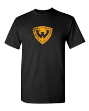Load image into Gallery viewer, Wayne State Distressed Shield Logo T-Shirt - Black