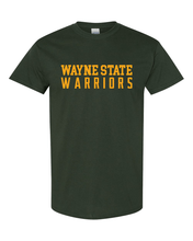 Load image into Gallery viewer, Wayne State Warriors One Color T-Shirt - Forest Green