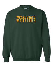 Load image into Gallery viewer, Wayne State Warriors One Color Crewneck Sweatshirt - Forest Green