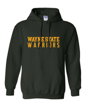 Load image into Gallery viewer, Wayne State Warriors One Color Hooded Sweatshirt - Forest Green