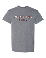 Load image into Gallery viewer, Alma College Scots Two Color T-Shirt - Graphite Heather
