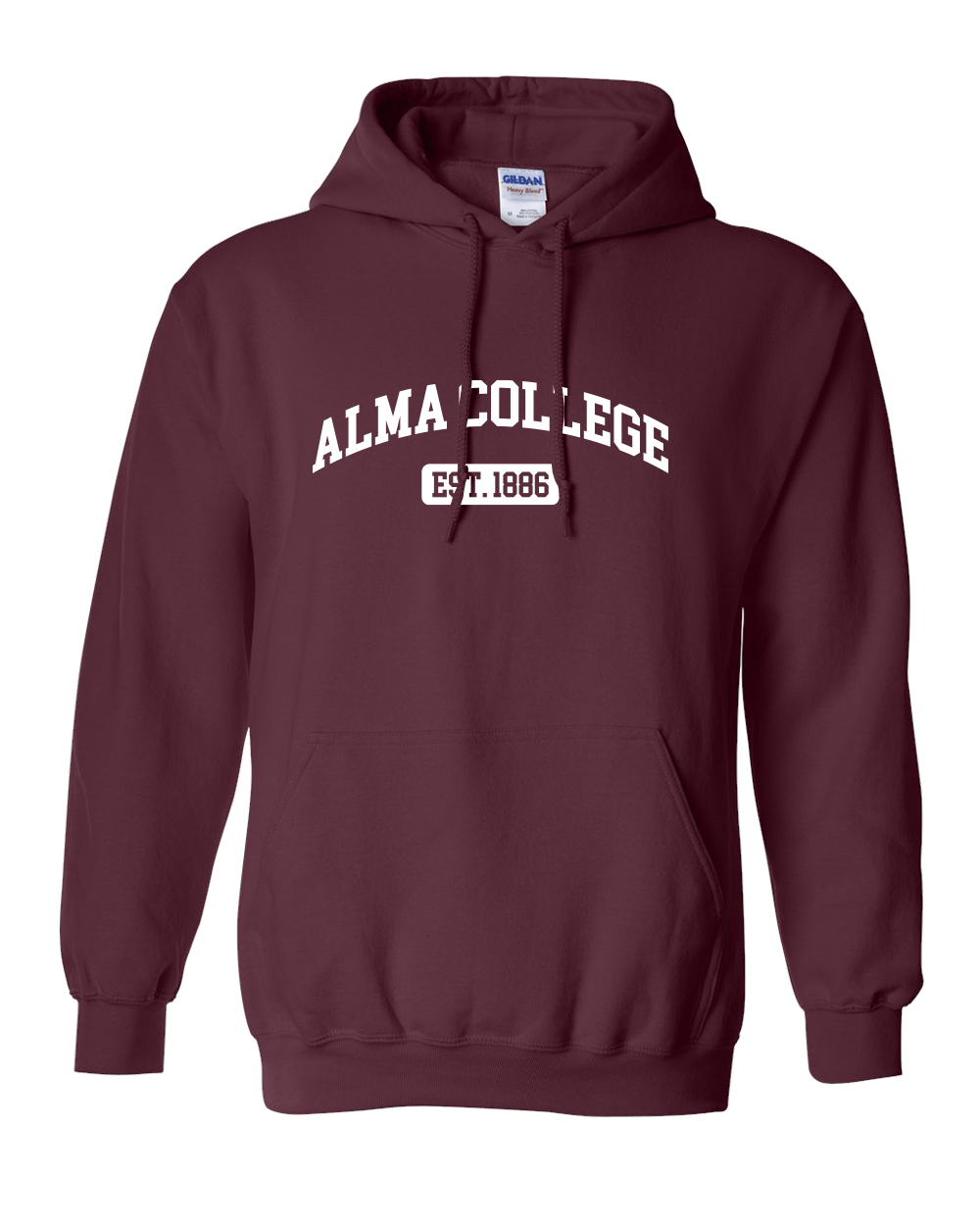 Alma College EST One Color Hooded Sweatshirt