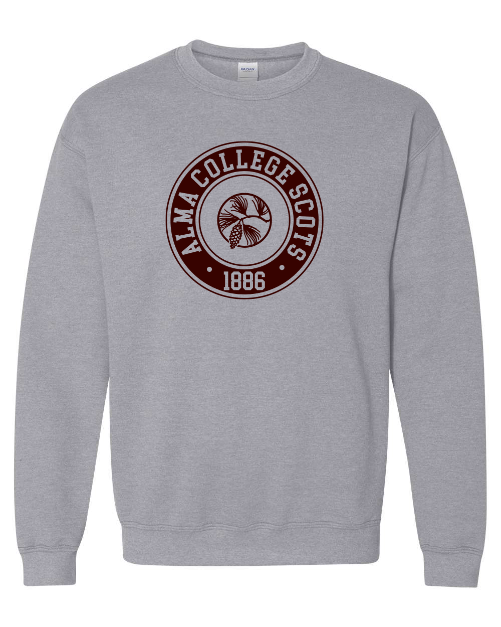 Grey college crewnecks best sale