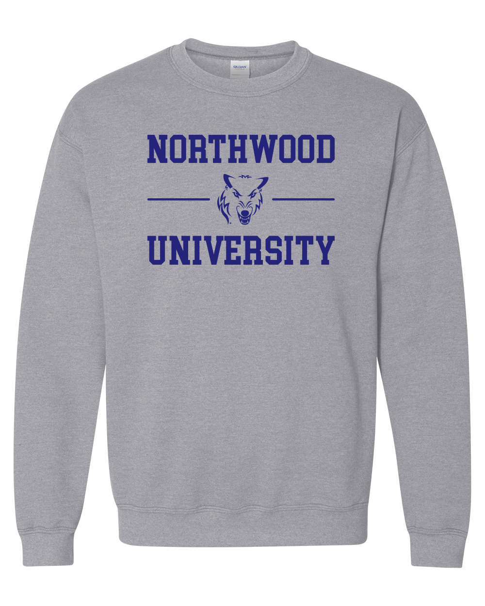 Northwood University Timberwolves Stacked Crewneck Sweatshirt