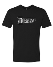 Load image into Gallery viewer, Detroit Mercy DM Text One Color Exclusive Soft Shirt - Black