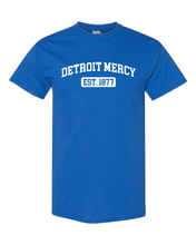 Load image into Gallery viewer, Detroit Mercy EST One Color T-Shirt - Royal