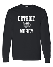 Load image into Gallery viewer, Detroit Mercy Stacked One Color Long Sleeve T-Shirt - Black