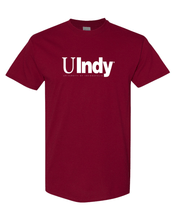 Load image into Gallery viewer, University of Indianapolis UIndy White Text T-Shirt - Cardinal Red