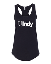 Load image into Gallery viewer, University of Indianapolis UIndy White Text Tank Top - Black