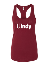 Load image into Gallery viewer, University of Indianapolis UIndy White Text Tank Top - Cardinal