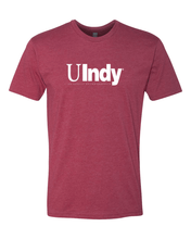 Load image into Gallery viewer, University of Indianapolis UIndy White Text Exclusive Soft Shirt - Cardinal