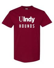 Load image into Gallery viewer, University of Indianapolis UIndy Hounds White Text T-Shirt - Cardinal Red