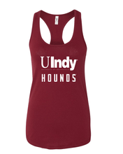 Load image into Gallery viewer, University of Indianapolis UIndy Hounds White Text Tank Top - Cardinal