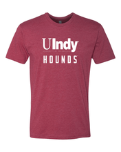 Load image into Gallery viewer, Univ of Indianapolis UIndy Hounds White Text Exclusive Soft Shirt - Cardinal
